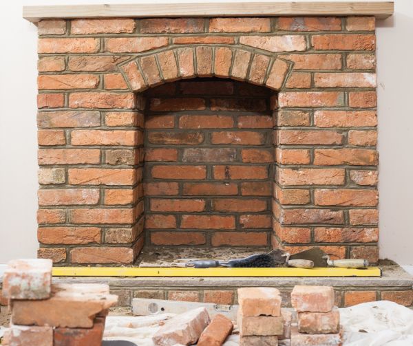 Fireplace Brick Repair