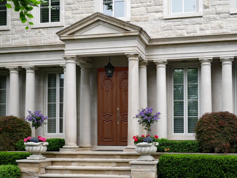 Elegant Masonry Entrance